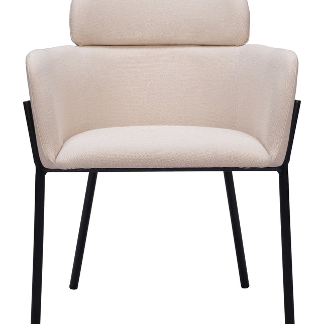 Bremor Dining Chair (Set of 2) Beige Chairs TriadCommerceInc   