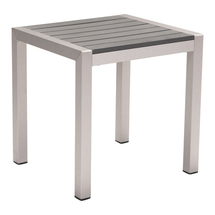 Cosmopolitan Side Table Gray & Silver Tables [TriadCommerceInc] Default Title  