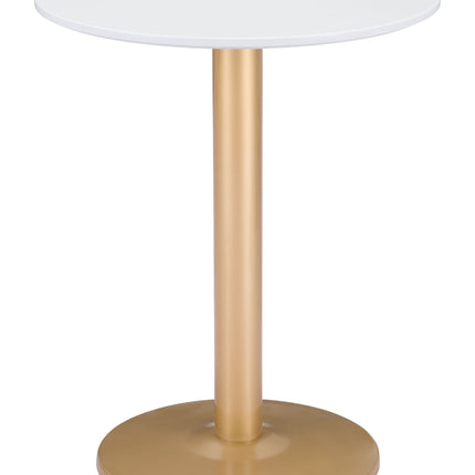 Alto Bistro Table White & Gold Tables TriadCommerceInc Default Title  