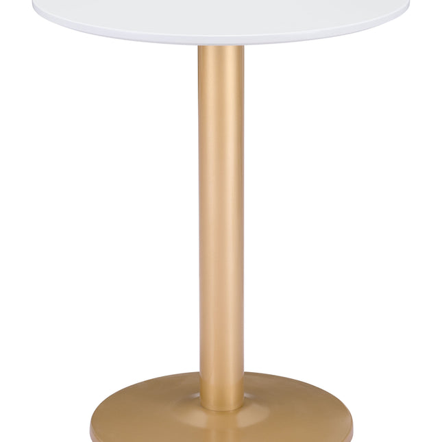 Alto Bistro Table White & Gold Tables TriadCommerceInc Default Title  