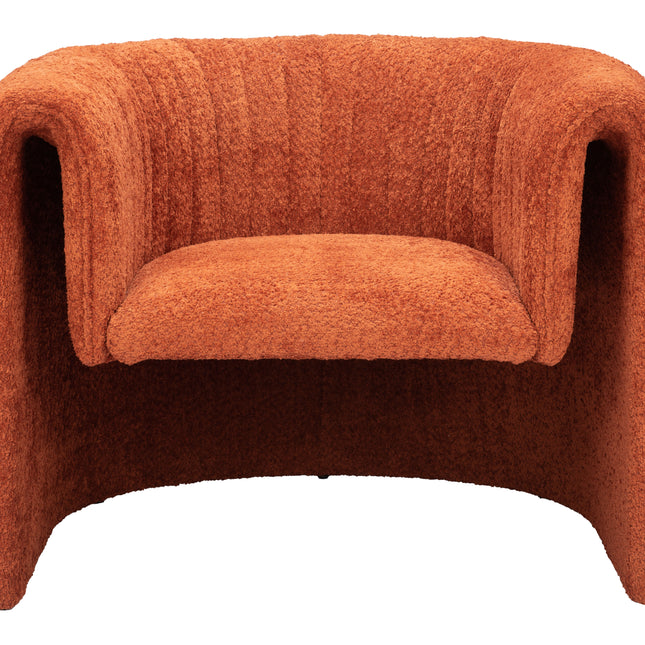 Viana Accent Chair Burnt Orange Chairs TriadCommerceInc   