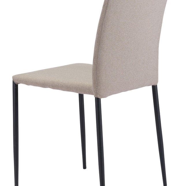 Harve Dining Chair (Set of 2) Beige Chairs TriadCommerceInc   