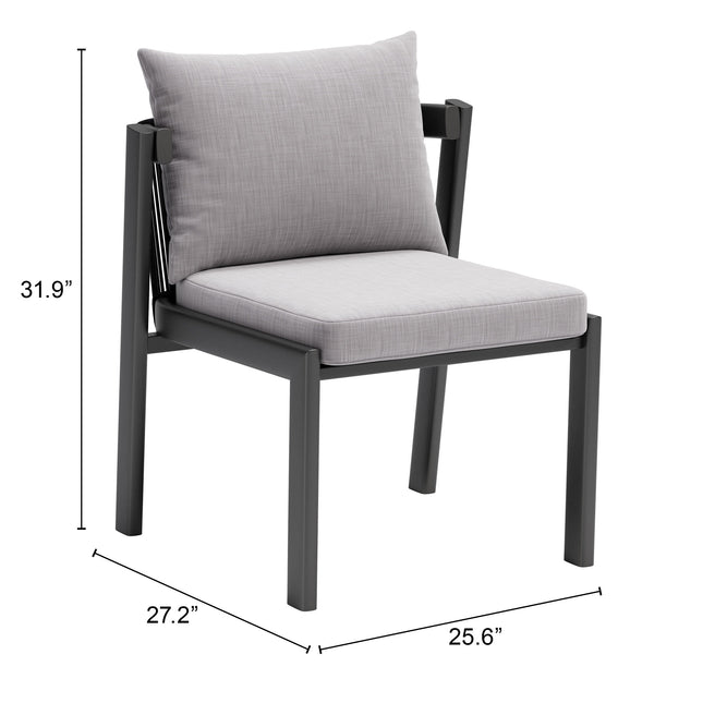 Horizon Dining Chair (Set of 2) Gray Seating TriadCommerceInc   