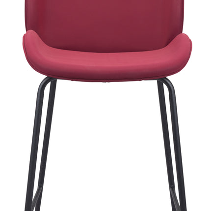 Miles Counter Stool Red Counter Stools TriadCommerceInc   