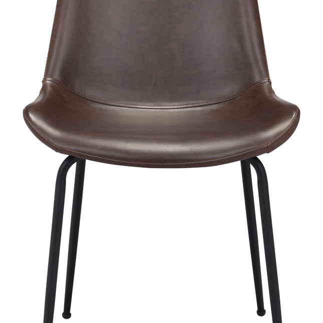 Byron Dining Chair (Set of 2) Brown Chairs TriadCommerceInc   