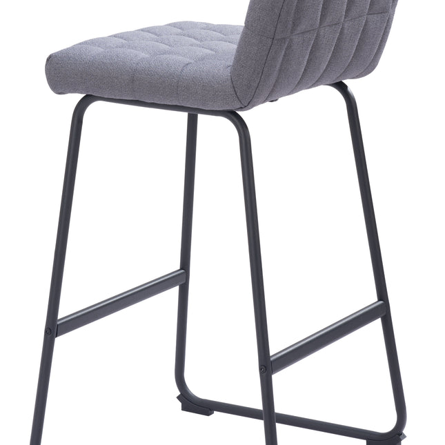 Pago Barstool (Set of 2) Gray Barstools TriadCommerceInc   