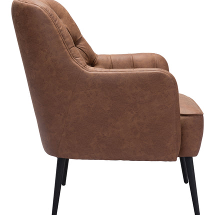 Tasmania Accent Chair Vintage Brown Chairs TriadCommerceInc   