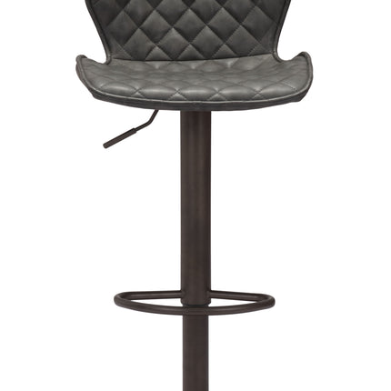 Seth Barstool Vintage Gray & Dark Bronze Barstools [TriadCommerceInc]   