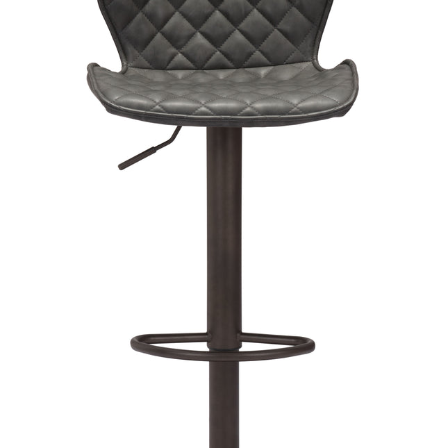 Seth Barstool Vintage Gray & Dark Bronze Barstools TriadCommerceInc   