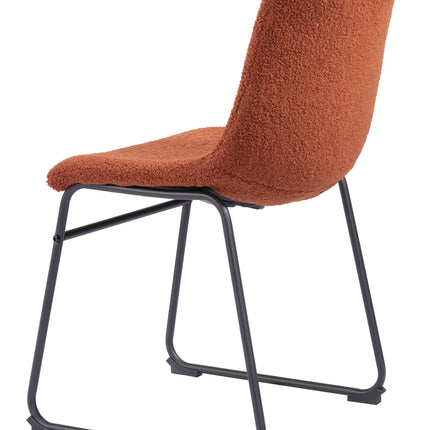 Smart Dining Chair (Set of 2) Burnt Orange Chairs TriadCommerceInc   