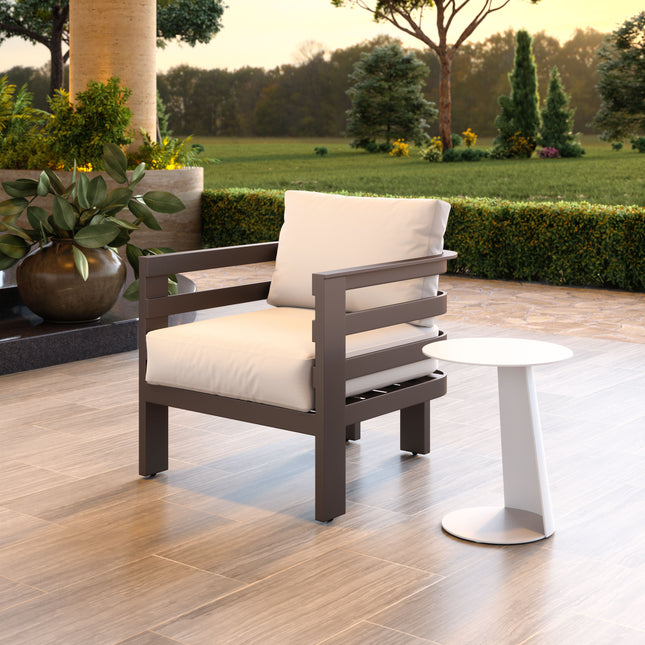 Bal Harbor Armchair White Seating TriadCommerceInc   