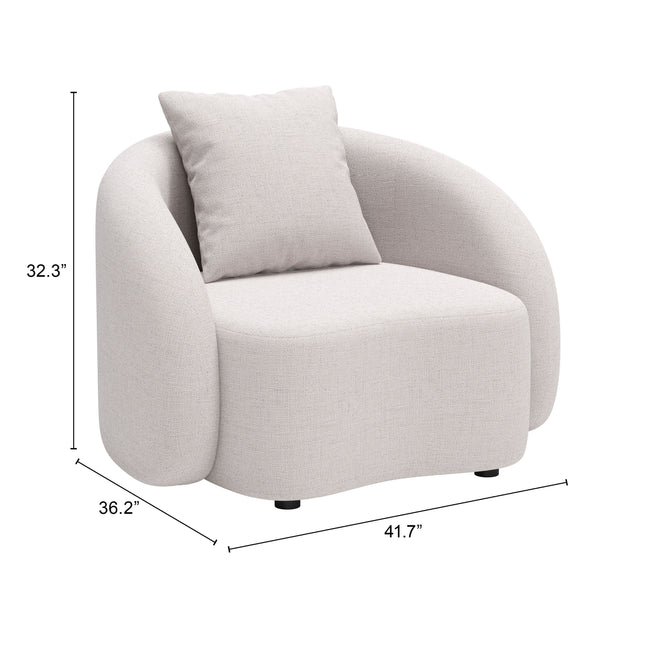 Sunny Isles Accent Chair Beige Seating [TriadCommerceInc]   