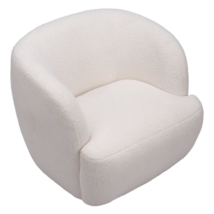 Govan Swivel Chair Ivory Chairs [TriadCommerceInc]   