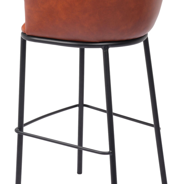 Garston Barstool Brown Barstools TriadCommerceInc   