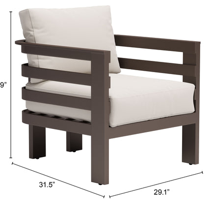 Bal Harbor Armchair White Seating [TriadCommerceInc]   