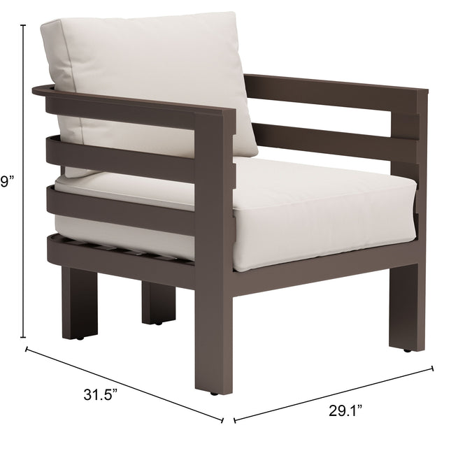 Bal Harbor Armchair White Seating TriadCommerceInc   