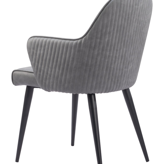 Silloth Dining Chair Gray Chairs TriadCommerceInc   