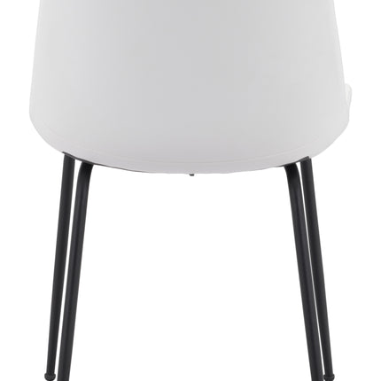 Byron Dining Chair (Set of 2) White Chairs TriadCommerceInc   