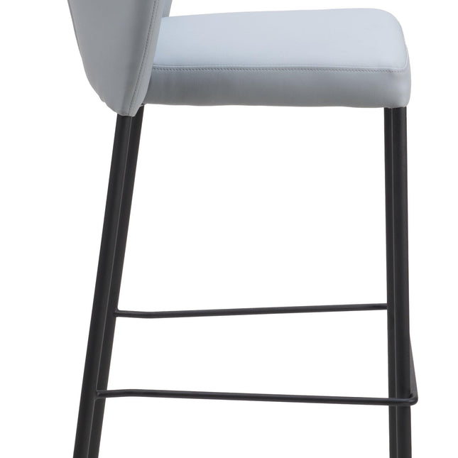 Linz Barstool (Set of 2) Gray Barstools TriadCommerceInc   