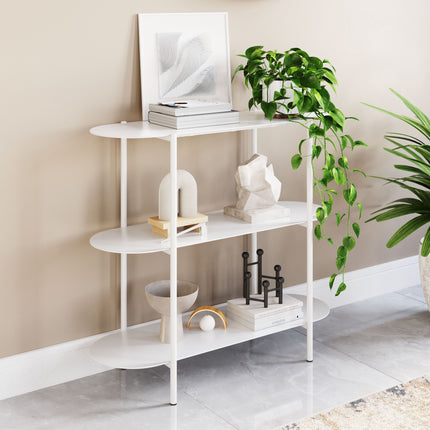 Tre Console Table White Console Tables TriadCommerceInc   