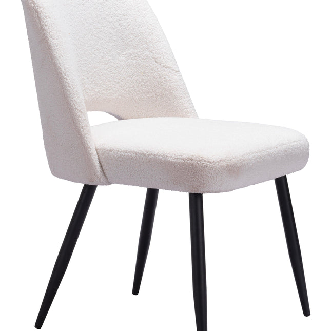 Teddy Dining Chair (Set of 2) Ivory Chairs TriadCommerceInc   