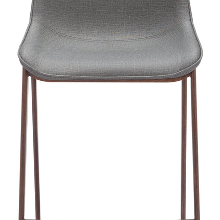 Magnus Counter Stool (Set of 2) Slate Gray & Walnut Counter Stools TriadCommerceInc   