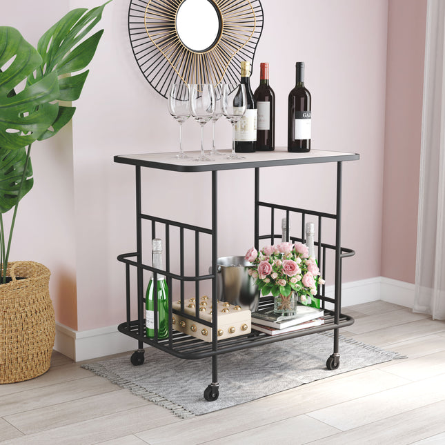 Argus Bar Cart Black Storage TriadCommerceInc   