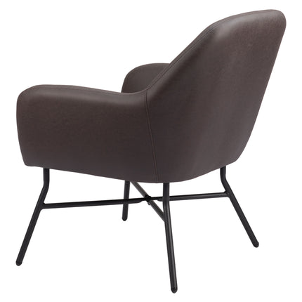 Hans Accent Chair Vintage Brown Chairs [TriadCommerceInc]   