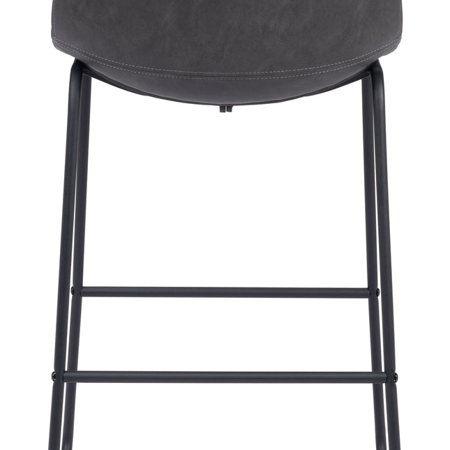 Smart Barstool (Set of 2) Charcoal Barstools TriadCommerceInc   