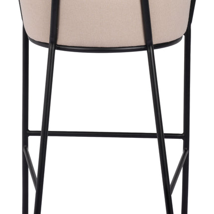 Bremor Barstool Beige Barstools TriadCommerceInc   