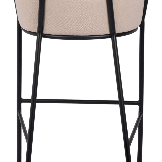 Bremor Barstool Beige Barstools TriadCommerceInc   