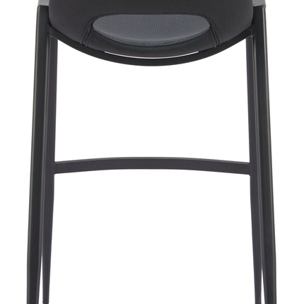 Desi Barstool (Set of 2) Black Barstools TriadCommerceInc   