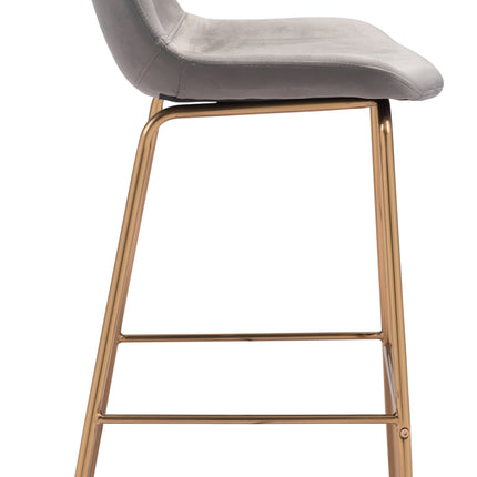 Tony Barstool Gray & Gold Barstools [TriadCommerceInc]   