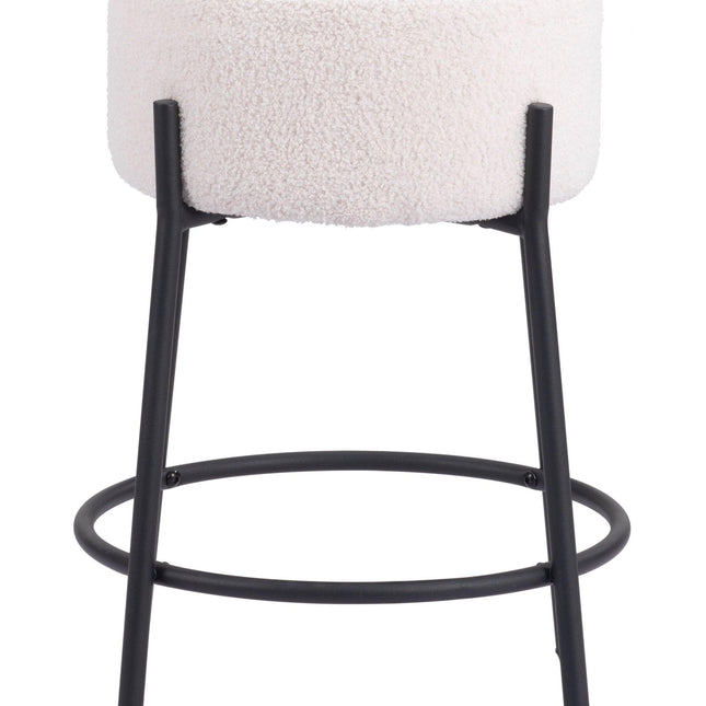 Blanche Counter Stool (Set of 2) Ivory Counter Stools TriadCommerceInc   