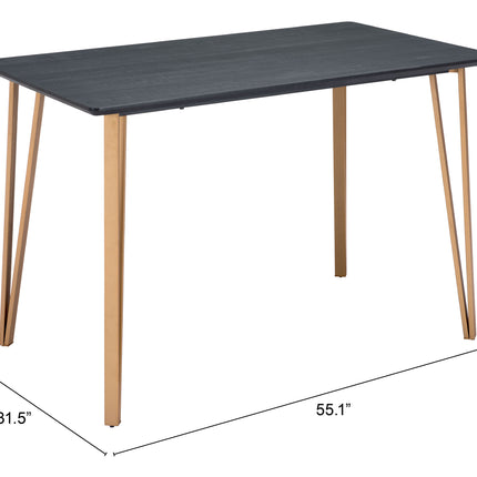 Deus Counter Table Black Tables [TriadCommerceInc]   