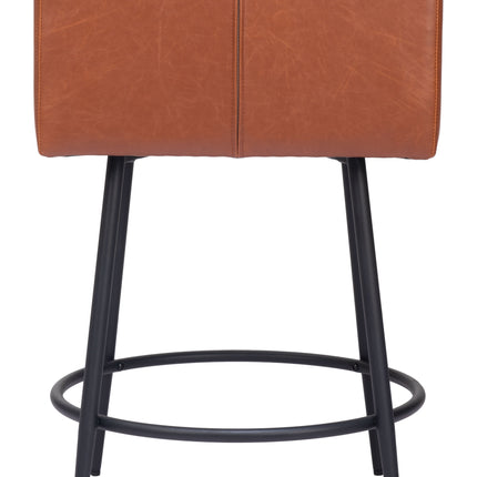 Horbat Counter Stool (Set of 2) Brown Counter Stools TriadCommerceInc   