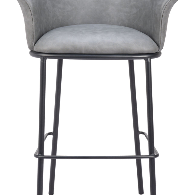 Garston Barstool Gray Barstools TriadCommerceInc   