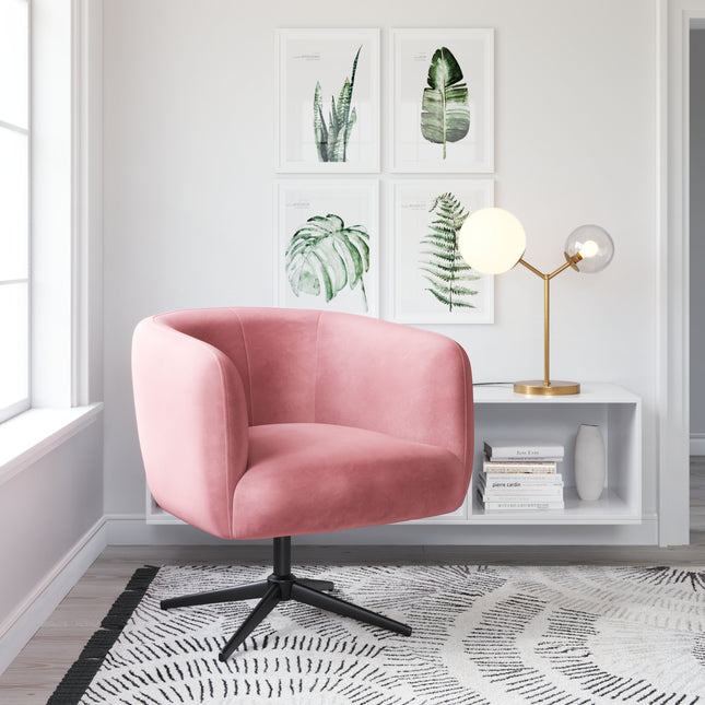 Elia Accent Chair Pink Chairs TriadCommerceInc   