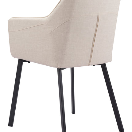 Adage Dining Chair (Set of 2) Beige Chairs TriadCommerceInc   