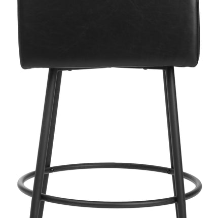 Horbat Counter Stool (Set of 2) Black Counter Stools TriadCommerceInc   