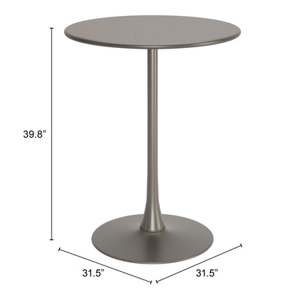 Soleil Bar Table Taupe Tables TriadCommerceInc   