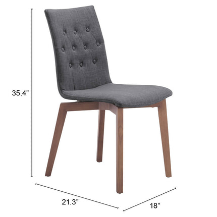 Orebro Dining Chair (Set of 2) Graphite Chairs TriadCommerceInc   