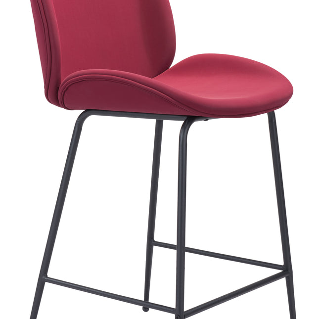 Miles Counter Stool Red Counter Stools TriadCommerceInc Default Title  