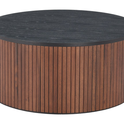 Nejaus Coffee Table Black & Walnut Coffee Tables TriadCommerceInc   