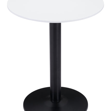 Alto Bistro Table White & Black Tables TriadCommerceInc   