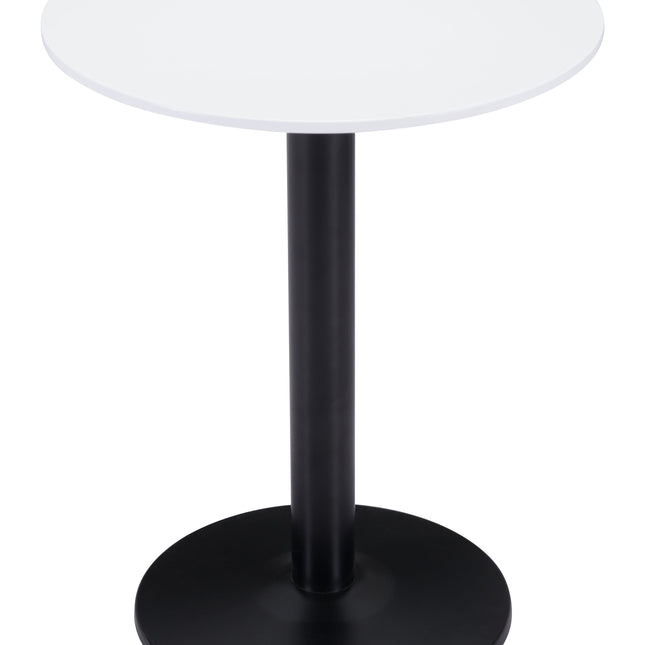 Alto Bistro Table White & Black Tables TriadCommerceInc   