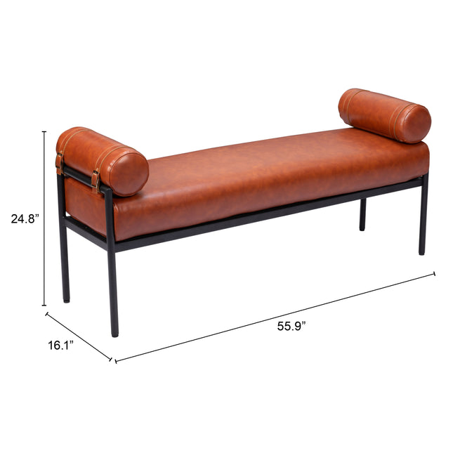 Barrow Bench Brown Benches [TriadCommerceInc]   