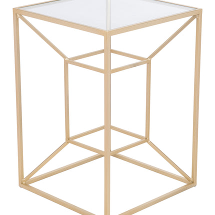 Canyon Side Table Gold Side Tables [TriadCommerceInc]   