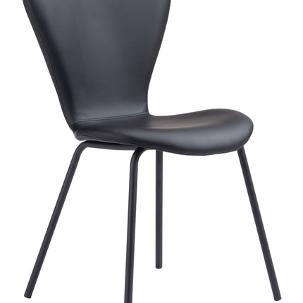 Torlo Dining Chair (Set of 2) Black Chairs [TriadCommerceInc] Default Title  