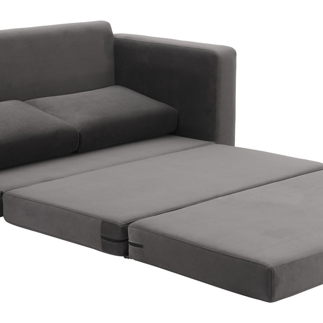 Jide Sleeper Sofa Gray Sofas TriadCommerceInc   